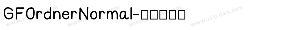 GF Ordner Normal字体转换